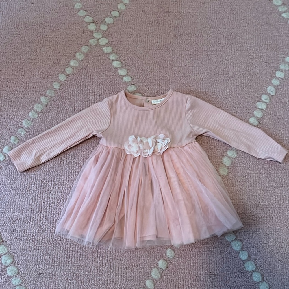 Pink dress with tulle tutu